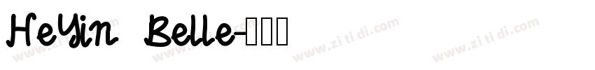 HeYin Belle字体转换